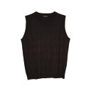 トーキョーシャツ TOKYO SHIRTS ダイヤ柄ニットベスト メンズ (ブラウン)