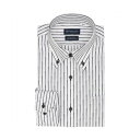 トーキョーシャツ TOKYO SHIRTS 【超形態安定】 プレミアム ボットーニ 長袖 形態安定 綿100% ワイシャツ (ブラック)