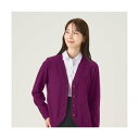 トーキョーシャツ TOKYO SHIRTS 裾丸Vネックニットカーディガン レディース (1パープル・ブルー)