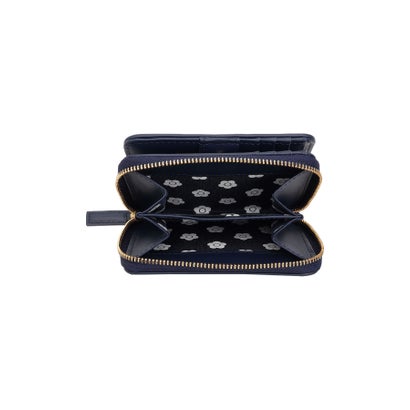 マリークヮント MARY QUANT エナメルキルト ウォレット （ブラック）