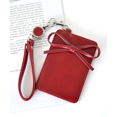 アルトローズ ALTROSE リボン IC 定期 リール付き パスケース ルリリ （レッド）