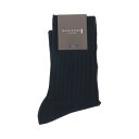 マッキントッシュ ロンドン MACKINTOSH LONDON ML6X2リブ無地ハーフ丈 (ネイビー)