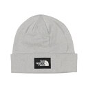 ザ・ノース・フェイス THE NORTH FACE ザ ノースフェイス 帽子 ビーニー ニット帽 NF0A3FNT ニットキャップ ボックスロゴ ワッペンロゴ メンズ レディース THE NORTH FACE BEANIE (ライトグレーヘザー)