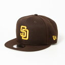ニューエラ NEW ERA NEWERA キャップ 帽子 9FIFTY 野球チーム 950 ワンサイズ MLB フラットバイザー スナップバック 野球チーム メジャーリーグ 男女 NEWERA 9FIFTY CAP (パドレス/ブラウン)