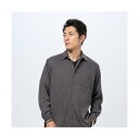 トーキョーシャツ TOKYO SHIRTS ニットジャカード カジュアルシャツ レギュラー 長袖 メンズ (1クロ・グレー)