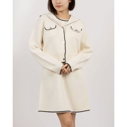 セオリー Theory LANA MOULINE/ TWEED CARDI （オフホワイト）のサムネイル