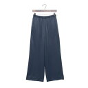 マイカアンドディール MICA&DEAL satin easy pants (D/BLUE)