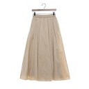 マイカアンドディール MICA&DEAL tuck light skirt (BEIGE)