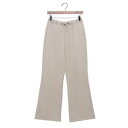 マイカアンドディール MICA&DEAL flare easy pants (BEIGE)