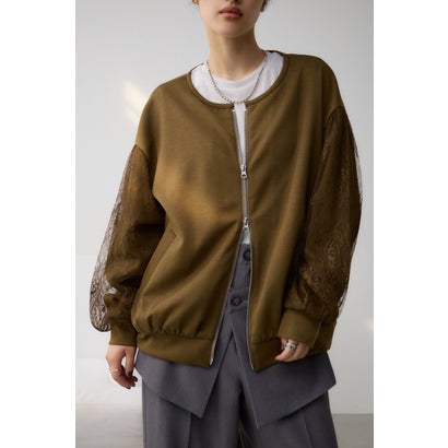 ソデレースポンチブルゾン KHA