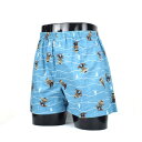ダックス DAKS 前開トランクス(天2本ゴム) 【返品不可商品】 (ブルー)
