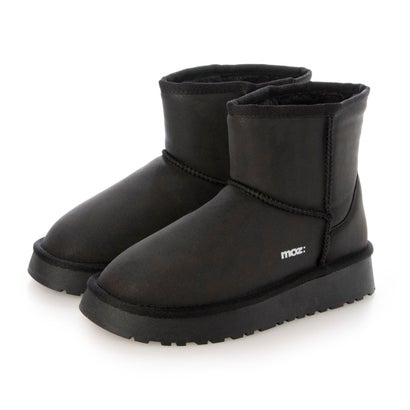 モズ moz メタリックカラームートンブーツ （ブラック）