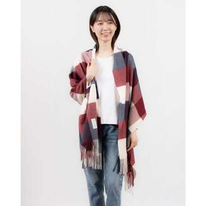 カシュミー Cashmee タータンチェックウェーブ カシミヤ 大判ストール カシミア100% (OW×WI×NA) カシュミー Cashmee タータンチェックウェーブ カシミヤ 大判ストール カシミア100% (OW×WI×NA)