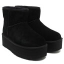 アグ UGG ブーツ クラッシックミニプラットホーム ムートンブーツ 厚底 5cmプラットフォーム ブラック レディース UGG 1134991 BLK (BLACK)