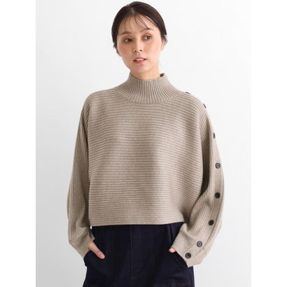 クローブ CLOVE アームデザインクロップドニット （サンドベージュ）