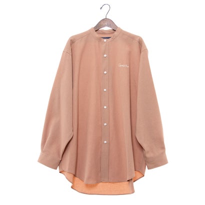 グッティーズバーグ Gootty's Burg オリジナルビンテージ加工 ノーカラービックシャツ (PINK)