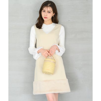 ミッシュマッシュ MISCH MASCH ■2024秋冬新作■裾ファージャンスカ/MM447419 (IVORY)