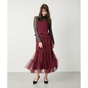 ジャイロ JAYRO スウェード段々チュール切替ジャンドレ (ワイン)