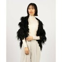 ジーノマリーナリュクス gino marina luxe ラムニットベストニットボレロ (ブラック)