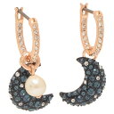 スワロフスキー SWAROVSKI ピアス 月 ネイビー シルバー レディース SWAROVSKI 5671569 (MULTICOLOR)