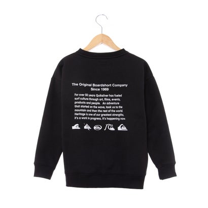 クイックシルバー QUIKSILVER QS HISTORY CREW SWEA （ブラック）