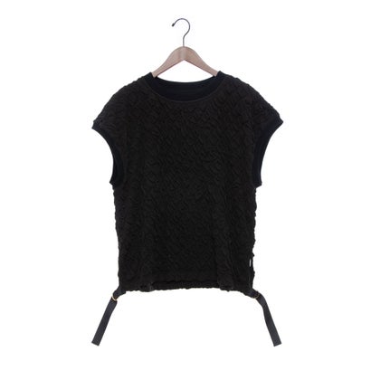 エグランティーヌ EGLANTINE ふくれジャガードベスト （ブラック）