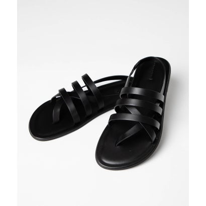 ザ ロウ THE ROW F1496 L74 サンダル LINE SANDAL レディース シューズ スリッポンサンダル レザー ストラップ (ブラック)