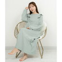 ボンジュールサガン BONJOUR SAGAN 【体温保持・リフレッシュ】極眠スウェットルームウェア (KHAKI-GRAY)