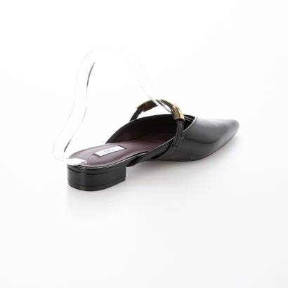 【EVOL/イーボル】【柔らかい・クッション入り】ゴールドモチーフフラットミュール IY5706 (ブラック)