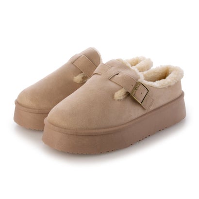 デデス Dedes 厚底ムートンファーバックルベルトシューズ / 6367 （ベージュ）