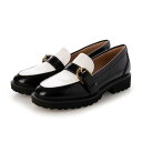 コール ハーン COLE HAAN ギアナ バックル ローファー womens (ブラック / ホワイト レザー)