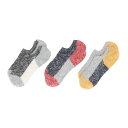 キースポーツ KEE SPORTS 3P MULTI COLOR LOW CUT SOCKS (ネイビー/グレー/ブラック)