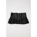 フェイクレザーコルセット BLK(4)