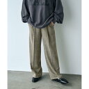イージービューティーチェックワイドパンツ(WEB限定サイズ)