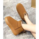 厚底ムートンブーツ 裏起毛ショートブーツ