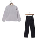 プロヴァンス オブ ジャパン PROVENCE of JAPAN 裏起毛 針抜きスウェット ボアパンツ ジュニア 子供 部屋着 パジャマ 上下セット ((001...