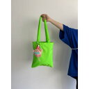 チーク cheek チーク neon monster tote(グリーン) (GRN)