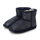 エミュ オーストラリア EMU Australia Wallby Mini Metallic キッズファーブーツ (Midnight)
