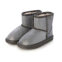 エミュ オーストラリア EMU Australia Wallby Mini Metallic キッズファーブーツ (Charcoal)