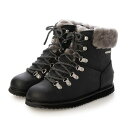 エミュ オーストラリア EMU Australia Larawag Leather ムートンレースアップブーツ (Black)