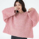 コカ coca ブークレボートネックニット (Lt.pink)