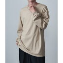 メゾンクラブ MAISON CLUB American Apparel 6oz ロングスリーブTee ロンT 長袖 トップス 無地 Tシャツ コットン100% (ベージュ)