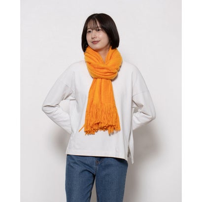 カシュネ cache nez アクアミノラッセルミンク起毛ストール （OR）