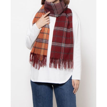 カシュネ cache nez ウールメニーチェックストール （RE）