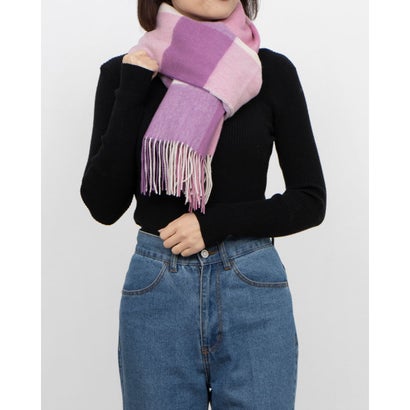 カシュネ cache nez ウールチェックストール （PI）