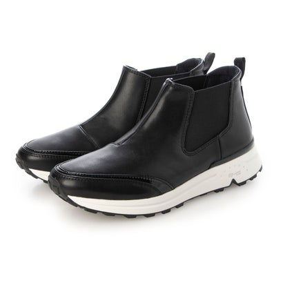 ブソラ bussola レザーサイドゴアショートブーツ （ブラック）