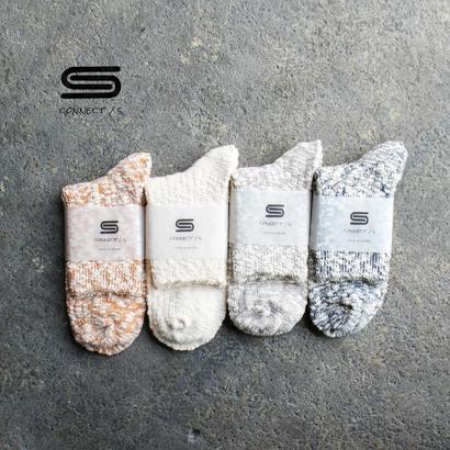 コネクト/エス CONNECT/S ライトウエイト スラブ クォーターソックス （ネイビー）