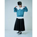 エイチシーエーイー HCAE MULTI COLOR KNIT TOP (BLUE)