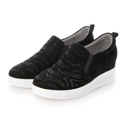 デオーチョアデオーチョ de ocho A de ocho キラキラスリポッンインヒールスニーカー （BK）