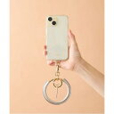 ハシバミ HASHIBAMI ウィンドベル 全機種対応 スマホ ハンドストラップ スマホリング スマホストラップ 本革 リングタイプ (シルバー)
